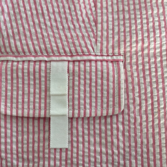 Izod Cropped Jacket, pink/white stripe, Size S/P - Picture 7 of 15